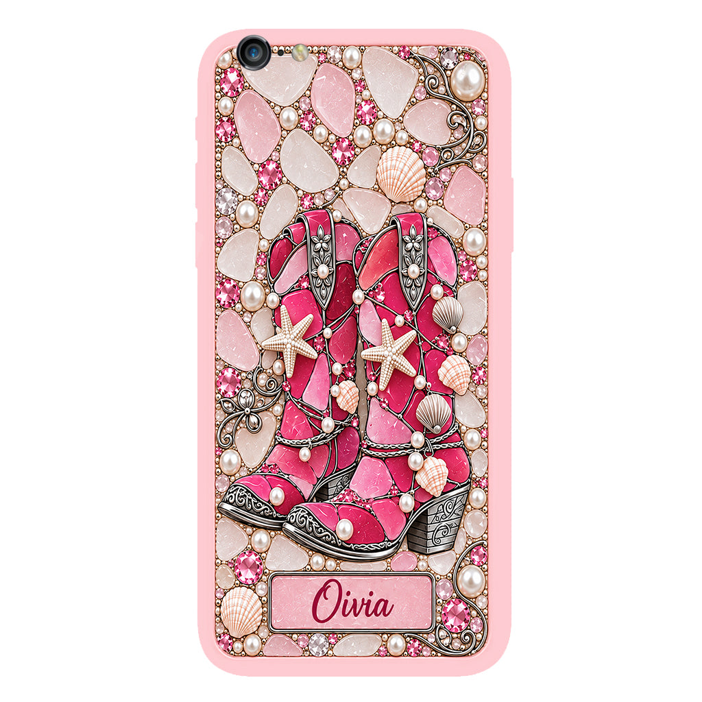 Cowgirl Boots - Personalized Cowgirl Full Print Phone Case