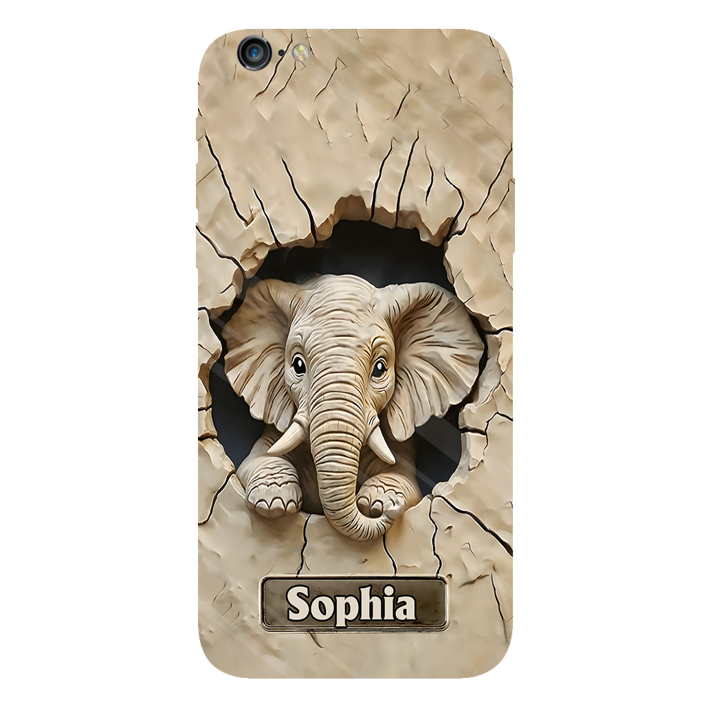 Love Elephant - Personalized Elephant Full Print Phone Case
