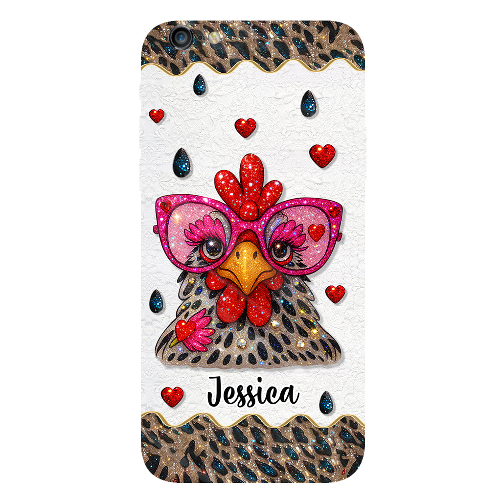 Crazy Chicken Lady - Personalized Chicken Full Print Phone Case