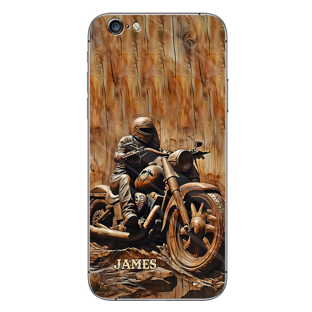 Never Underestimate An Old Man With A Motorcycle - Personalized Biker Phone Case