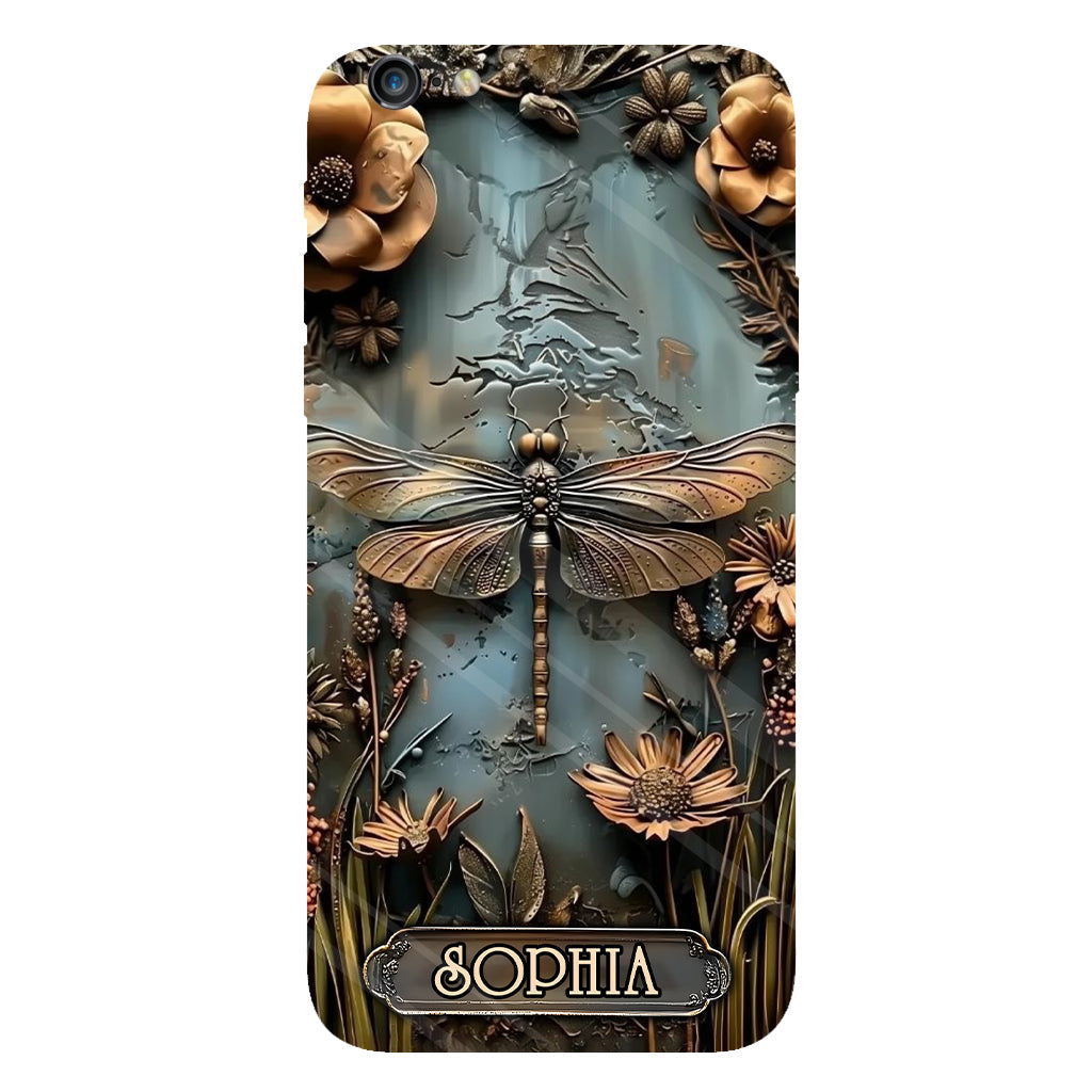 Beautiful Drafgonfly, Butterfly, Hummingbird - Personalized Gardening Full Print Phone Case