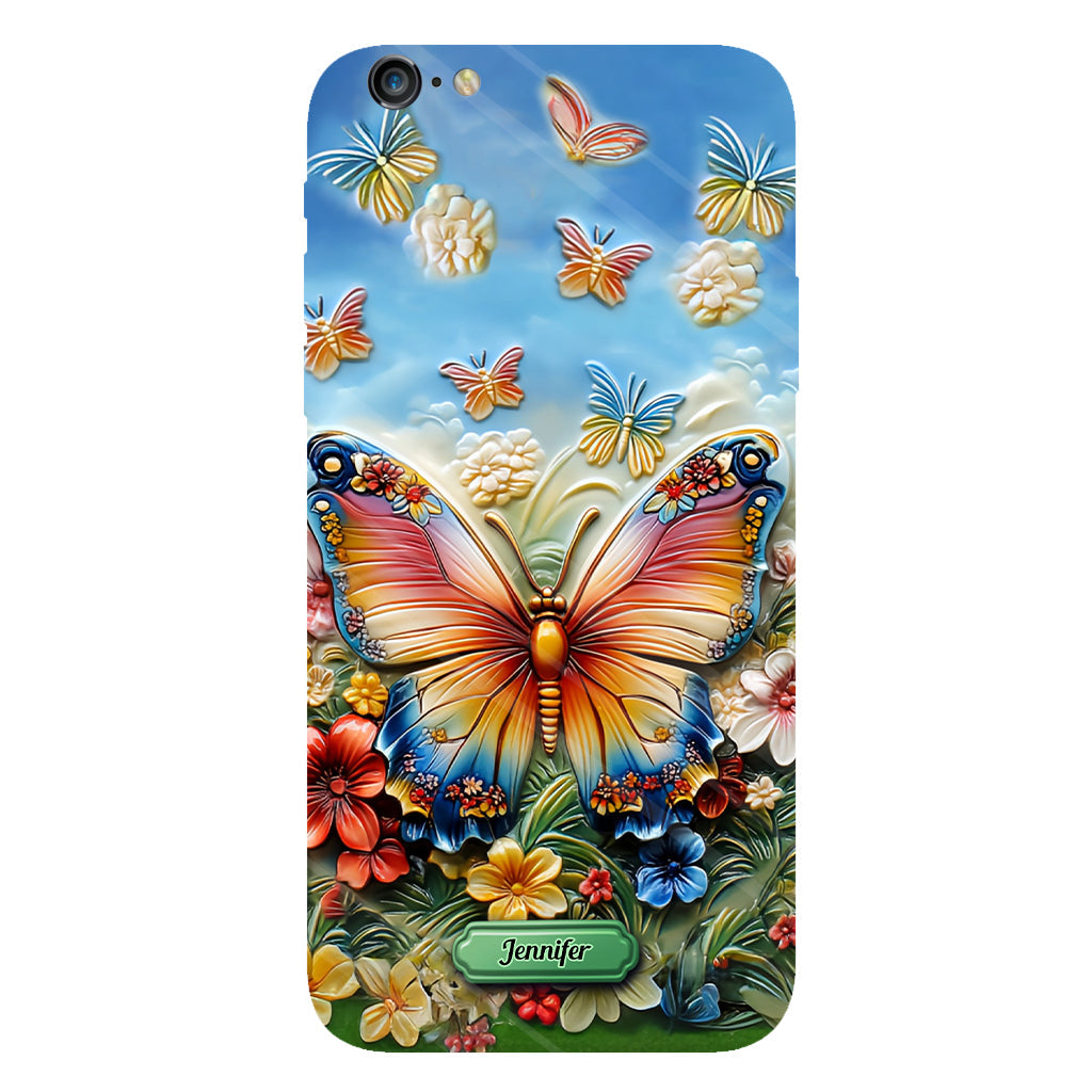 Beautiful Butterfly Bee Dragonfly Hummingbird - Personalized Butterfly Full Print Phone Case