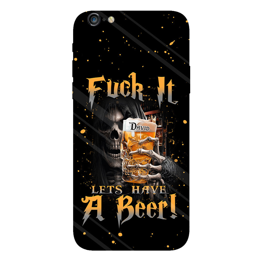 Let's Have A Beer - Personalized Beer Full Print Phone Case