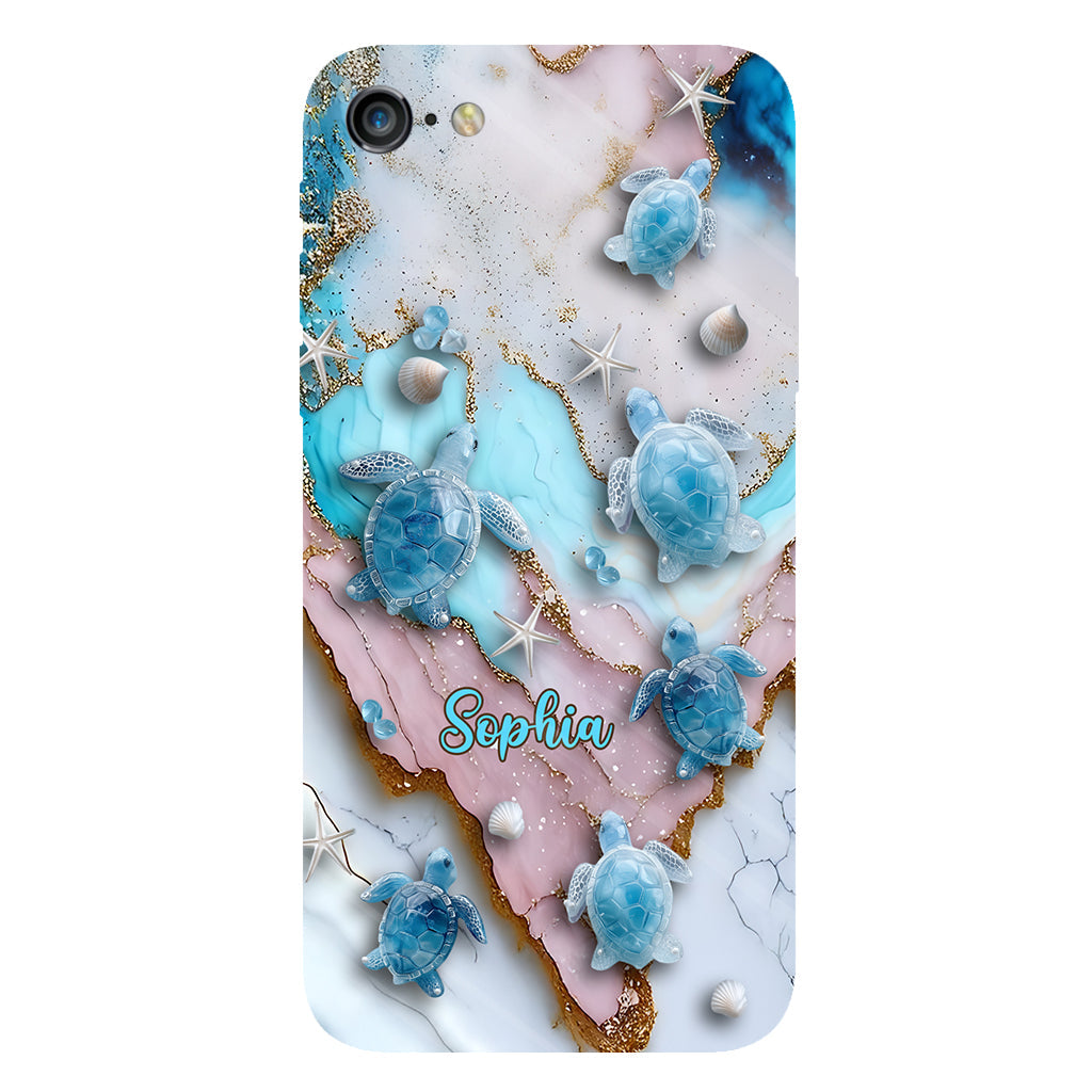 Love Turtles - Personalized Turtle Full Print Phone Case
