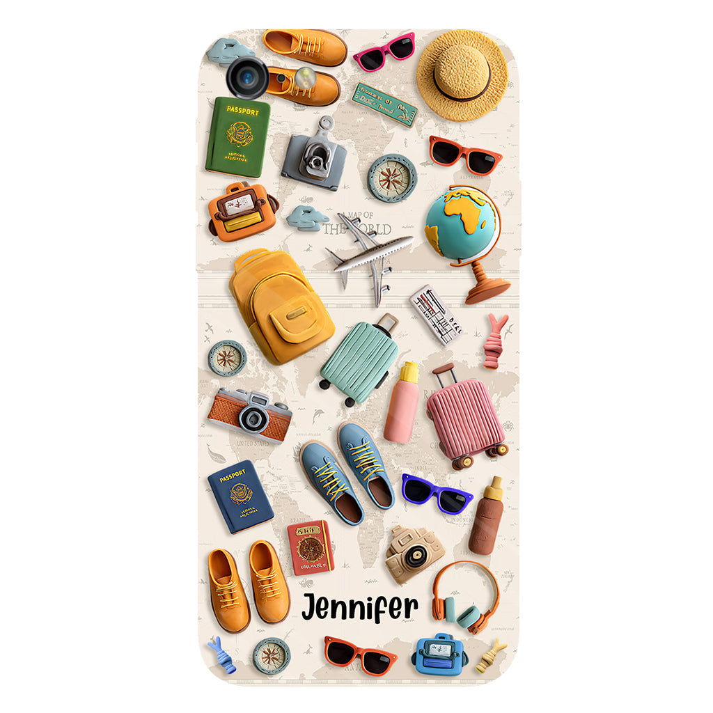 Just A Girl Who Loves Traveling - Personalized Travelling Full Print Phone Case