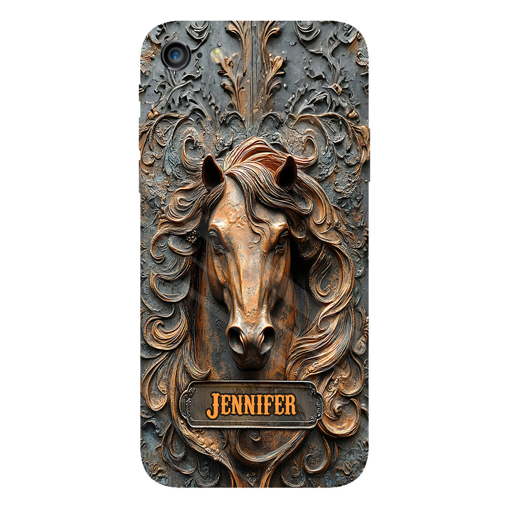 Love Horses - Personalized Horse Full Print Phone Case