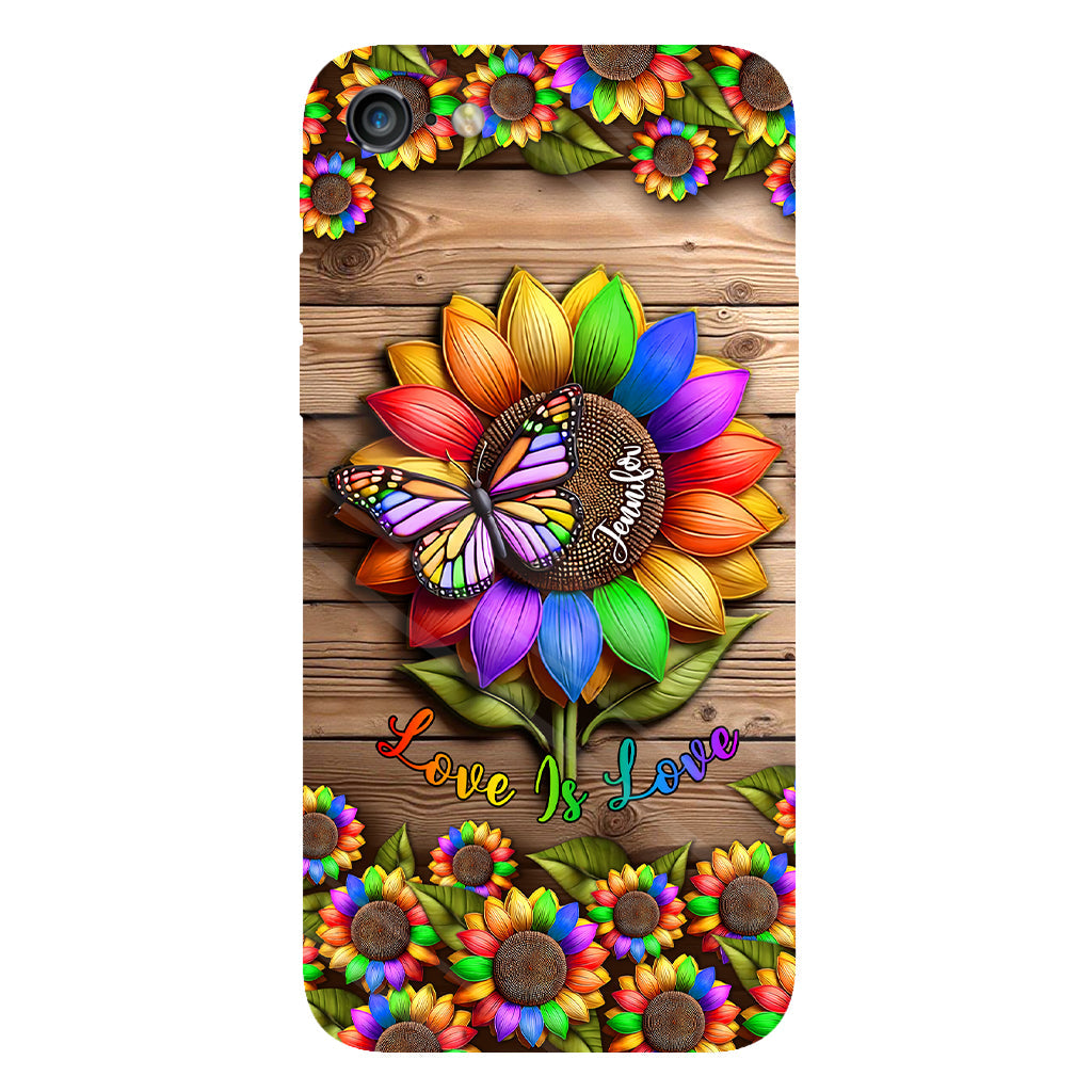 Love Is Love - Personalized LGBT Support Full Print Phone Case