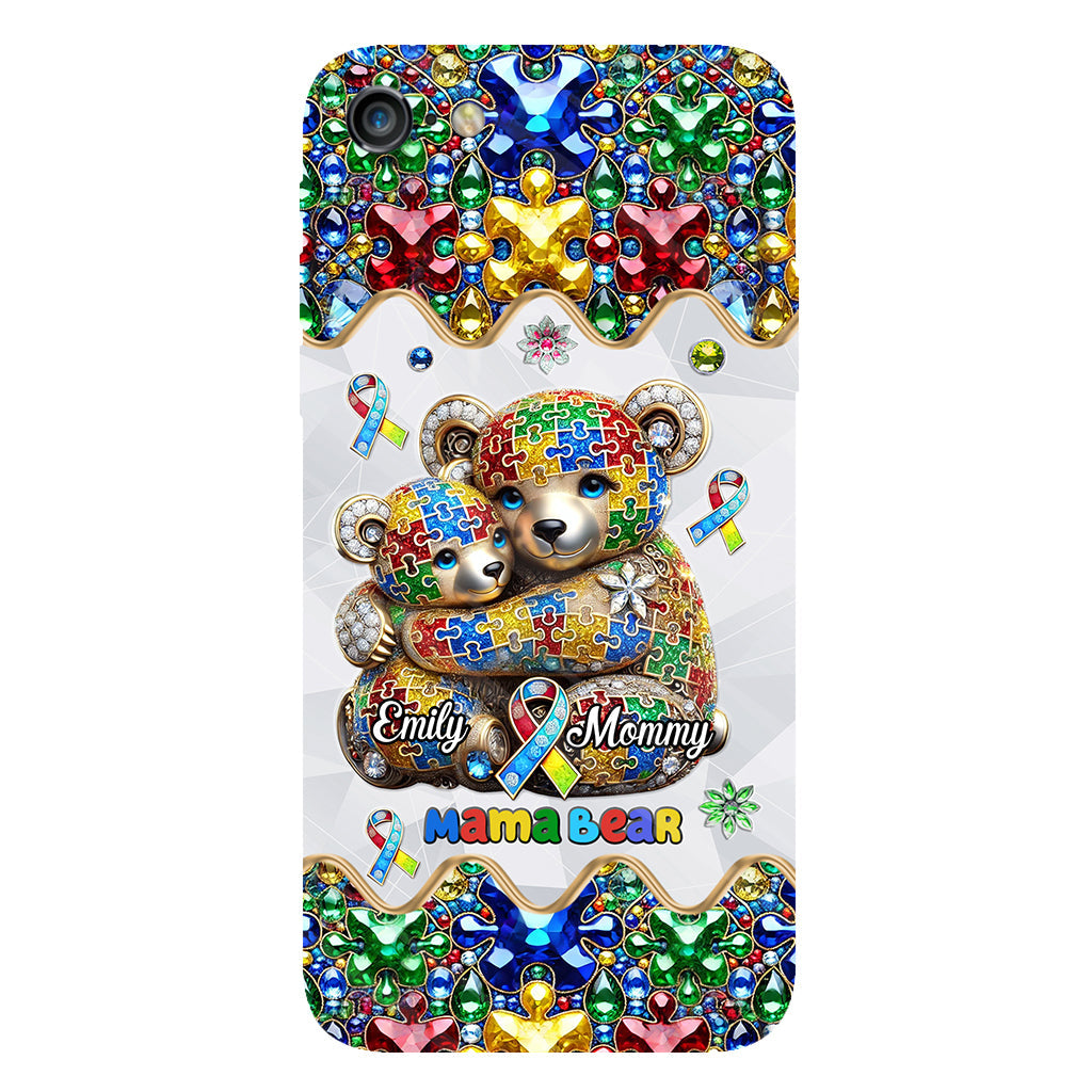 Mama Bear - Personalized Autism Awareness Full Print Phone Case