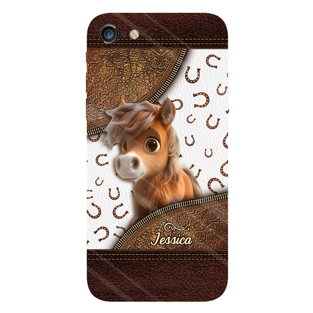 Cute Horse - Personalized Horse Full Print Phone Case