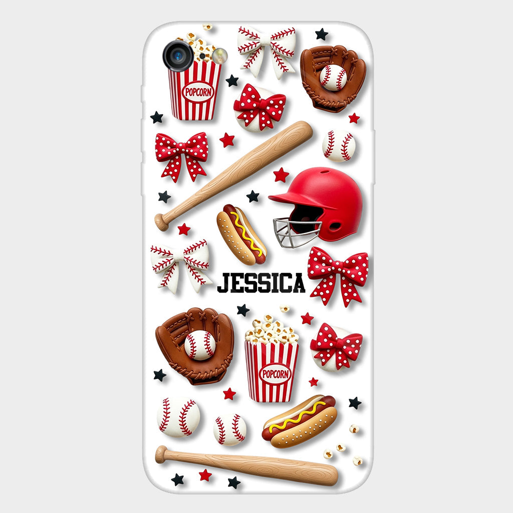 Love Baseball - Personalized Baseball Full Print Phone Case