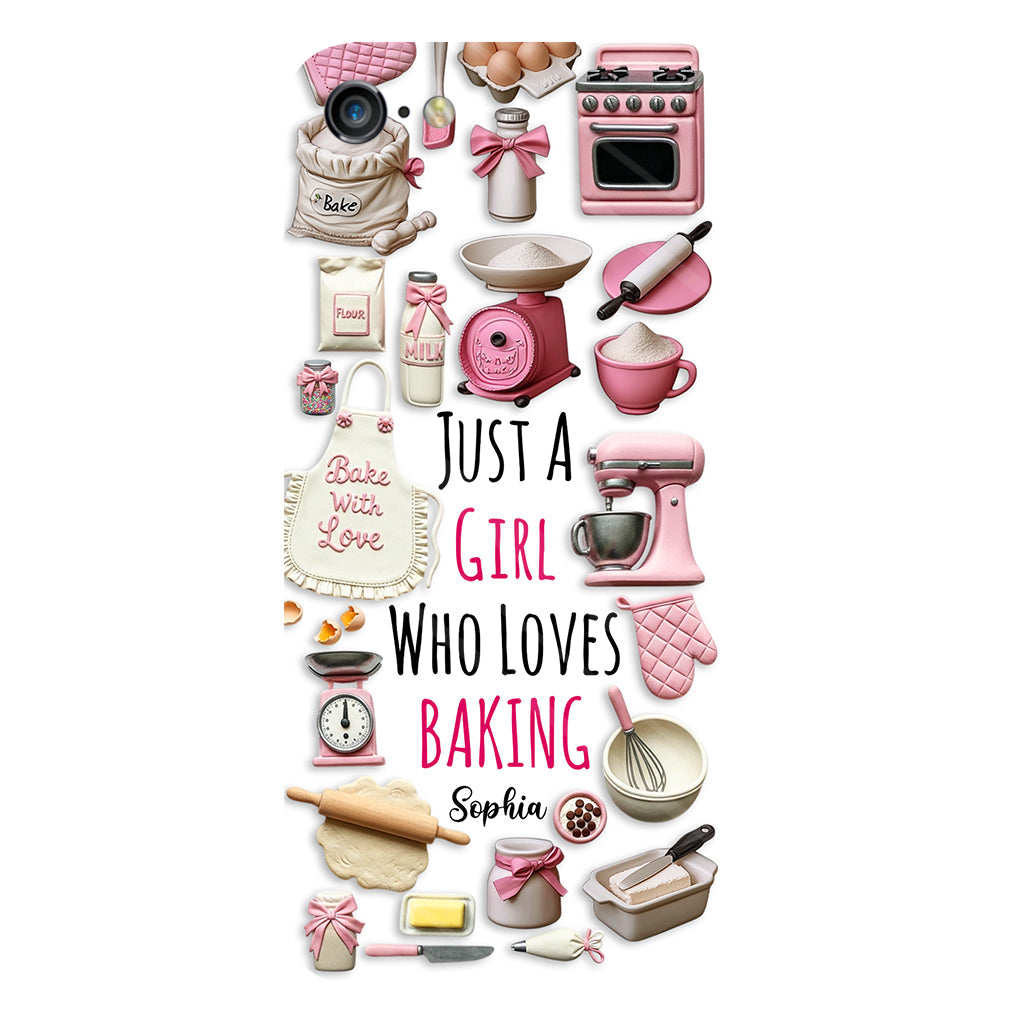 Just A Girl Who Loves Baking - Personalized Baking Full Print Phone Case