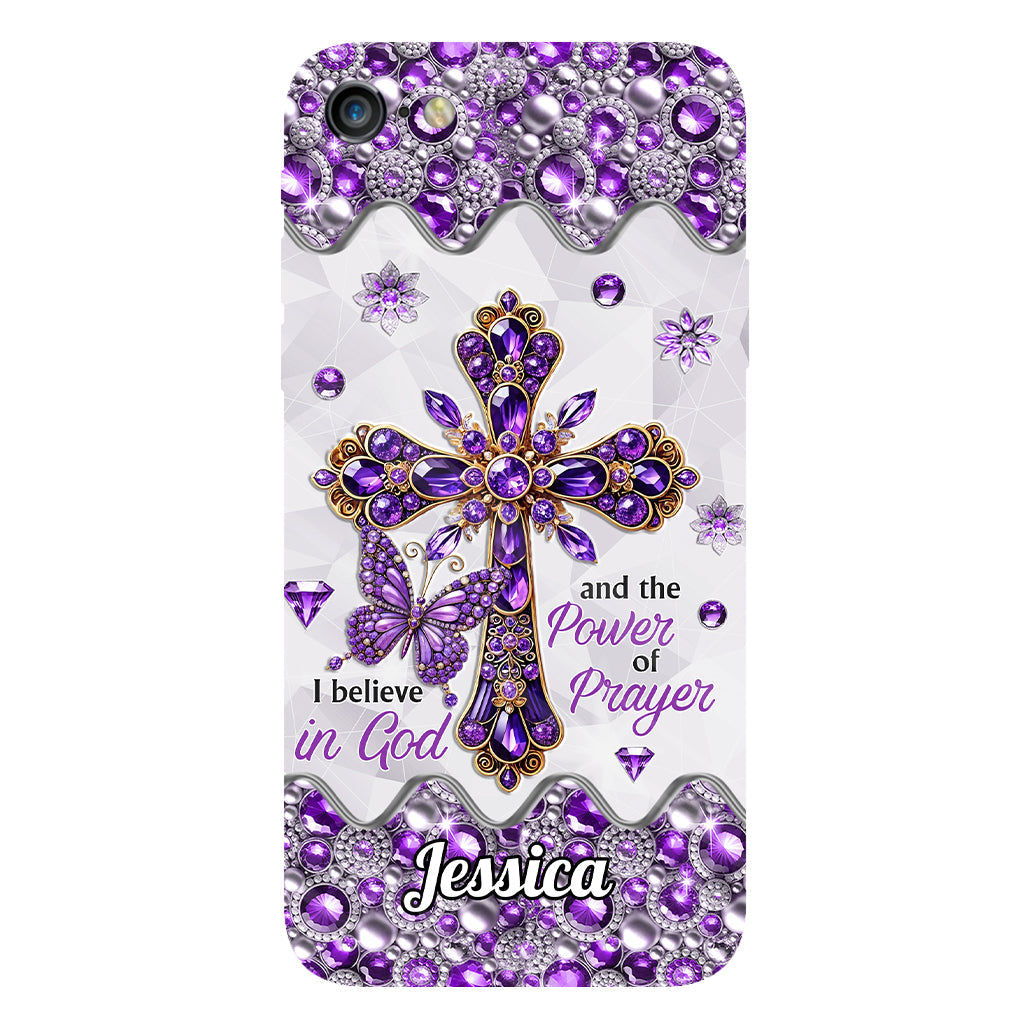 I Believe In God - Personalized Christian Full Print Phone Case