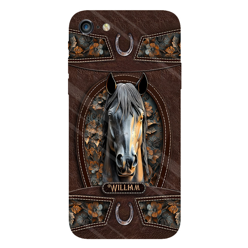 Love Horse - Personalized Horse Full Print Phone Case