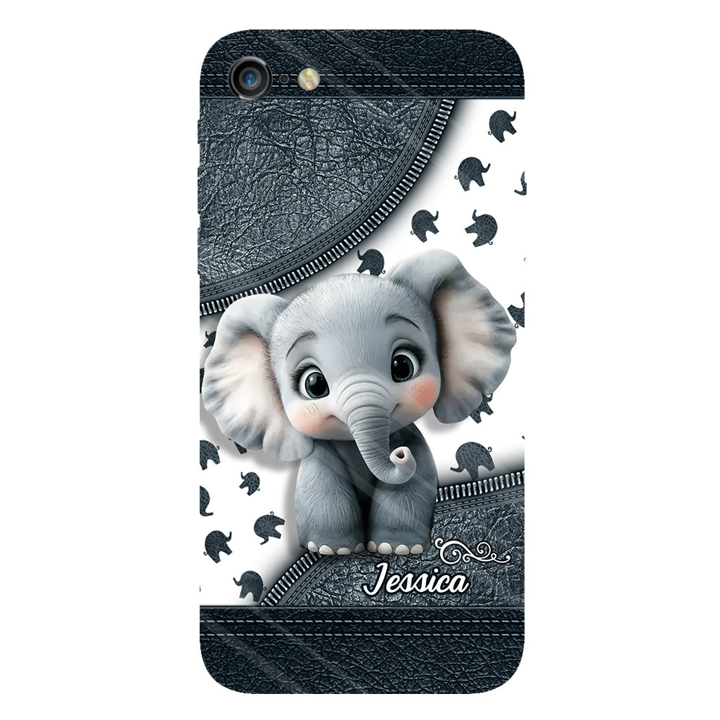 Cute Baby Elephant - Personalized Elephant Full Print Phone Case