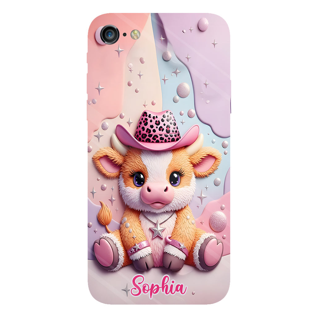 Adorable Highland Cow - Personalized Highland Cow Full Print Phone Case