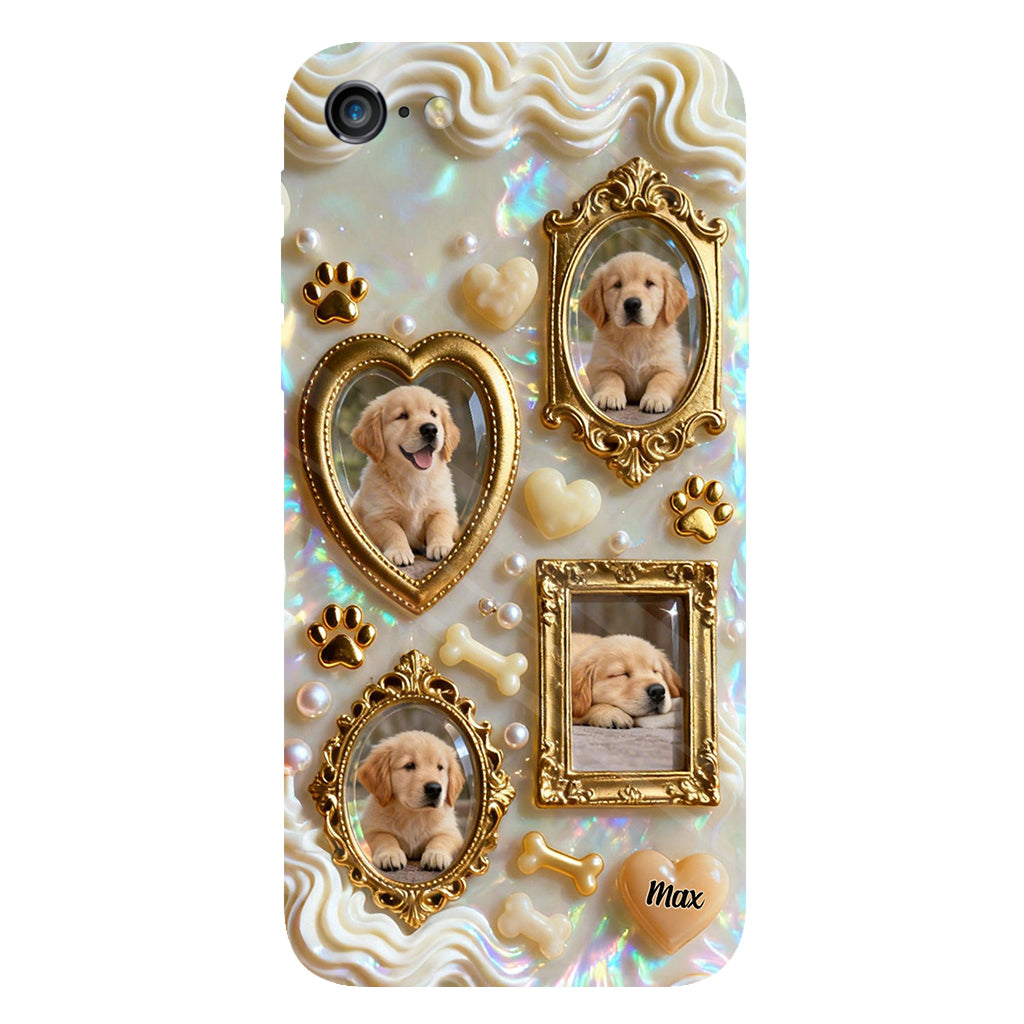 The Golden Gallery Case - Personalized Dog Clear Phone Case