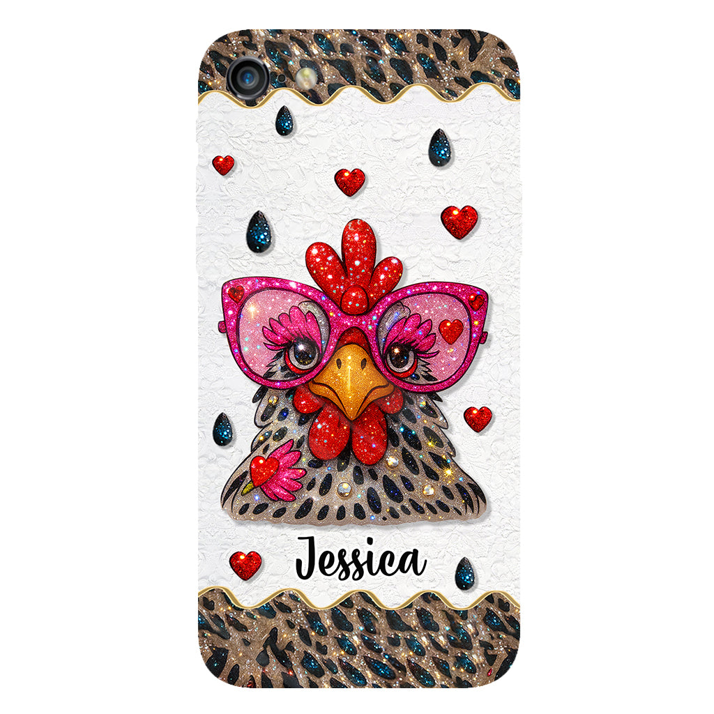Crazy Chicken Lady - Personalized Chicken Full Print Phone Case