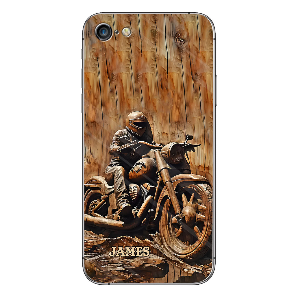 Never Underestimate An Old Man With A Motorcycle - Personalized Biker Phone Case