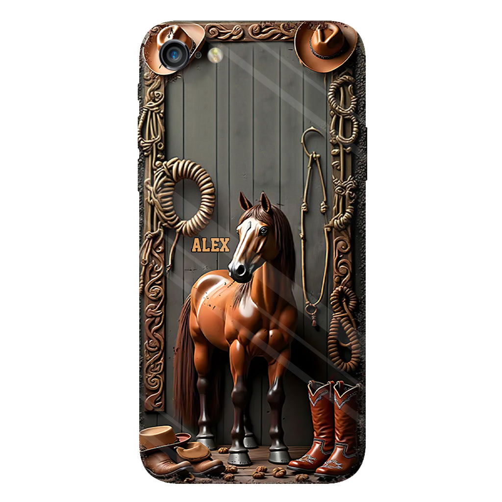Love Horses - Personalized Horse Full Print Phone Case
