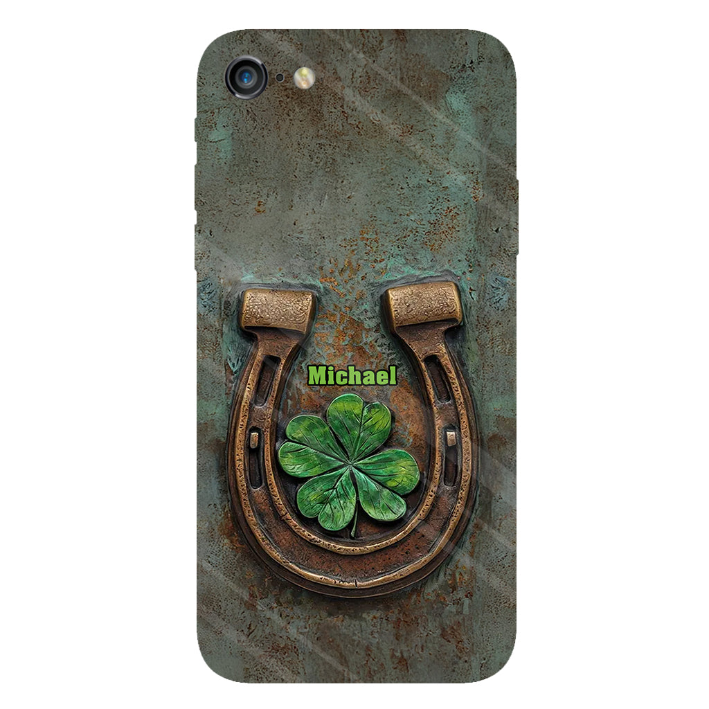 Vintage Irish Harp - Personalized Horse Full Print Phone Case