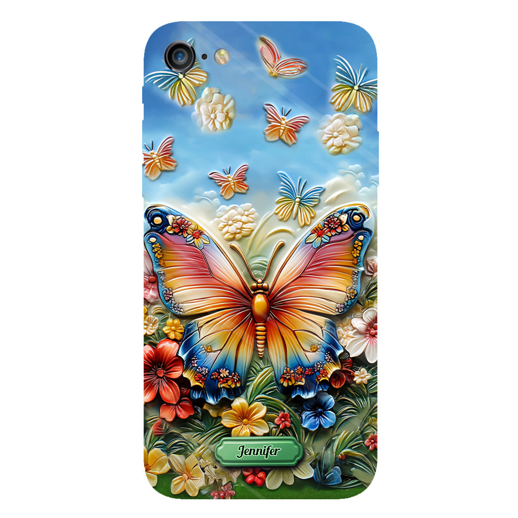 Beautiful Butterfly Bee Dragonfly Hummingbird - Personalized Butterfly Full Print Phone Case
