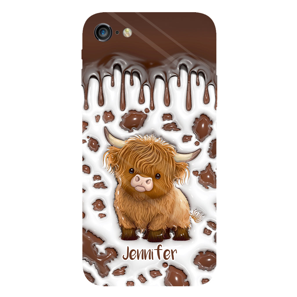 Just A Girl Who Loves Highland Cow - Personalized Full Print Phone Case