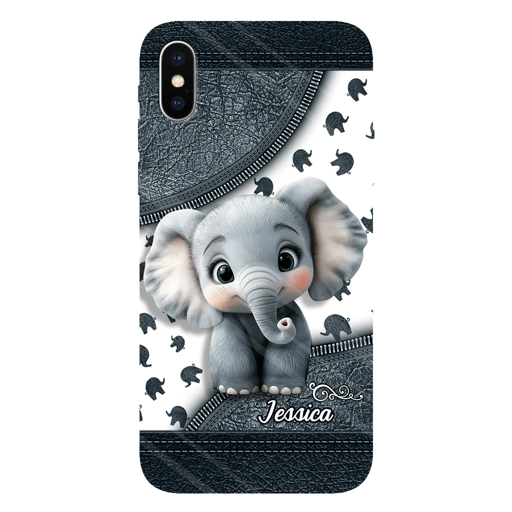 Cute Baby Elephant - Personalized Elephant Full Print Phone Case
