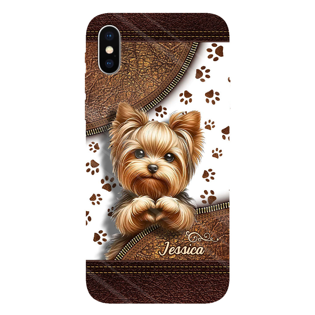 Cute Yorkshire Terrier - Personalized Dog Full Print Phone Case