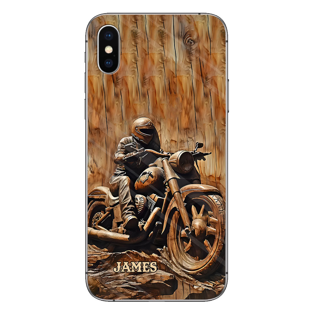 Never Underestimate An Old Man With A Motorcycle - Personalized Biker Phone Case