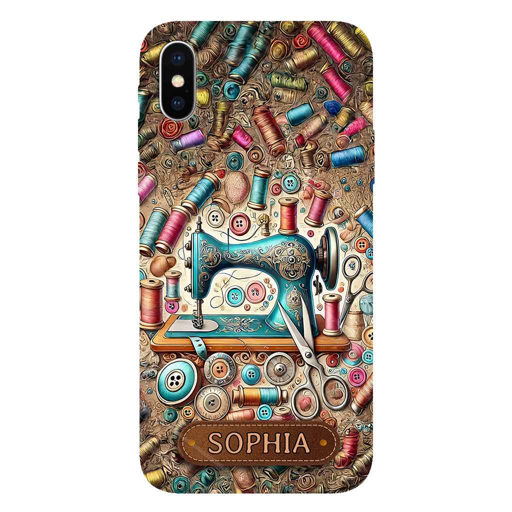 Love Sewing - Personalized Sewing Full Print Phone Case