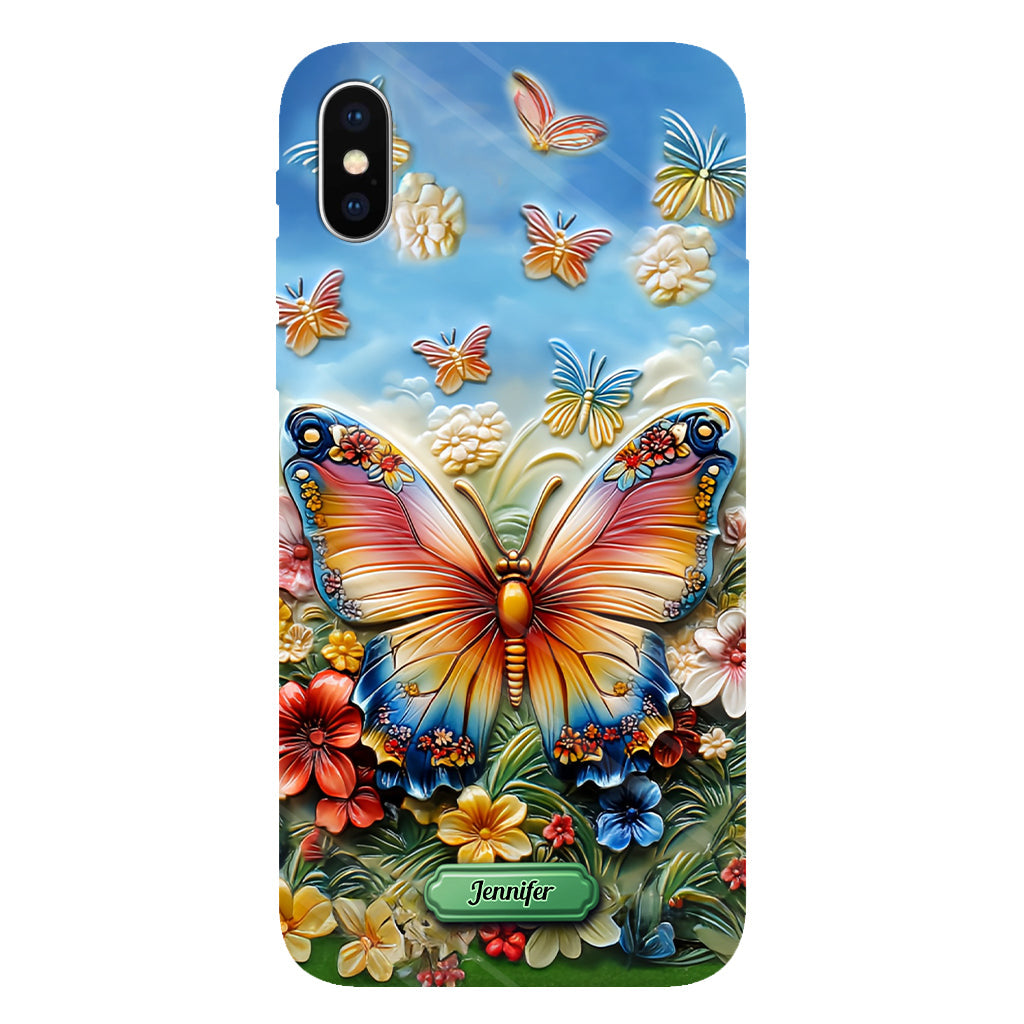 Beautiful Butterfly Bee Dragonfly Hummingbird - Personalized Butterfly Full Print Phone Case