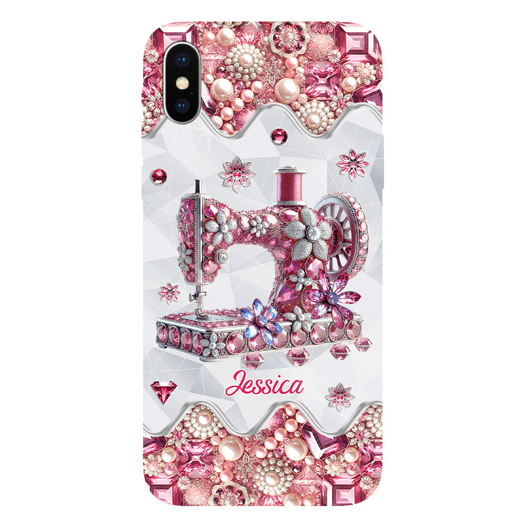 Just A Girl Who Loves Sewing - Personalized Sewing Full Print Phone Case