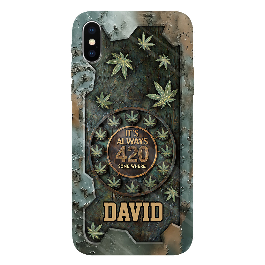 It's Always 420 - Personalized Weed Full Print Phone Case