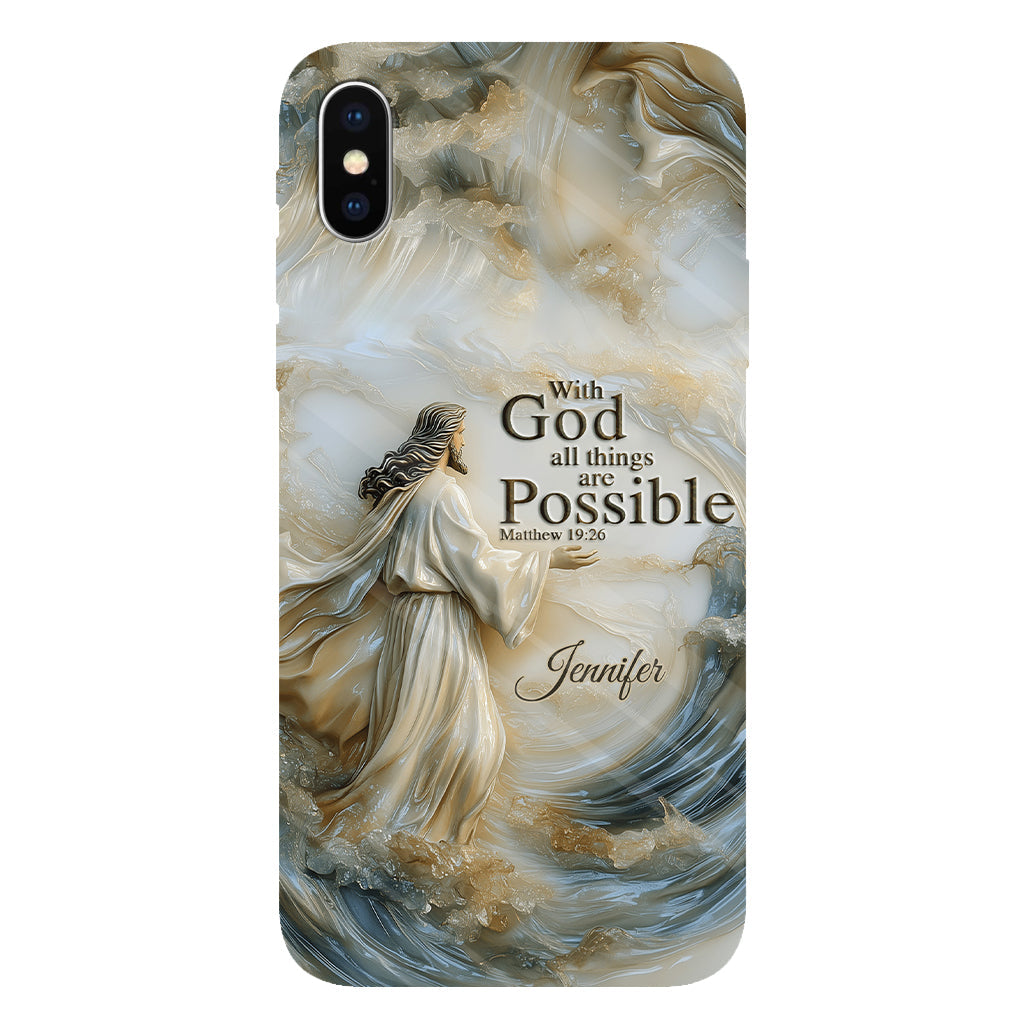 With God - Personalized Christian Full Print Phone Case