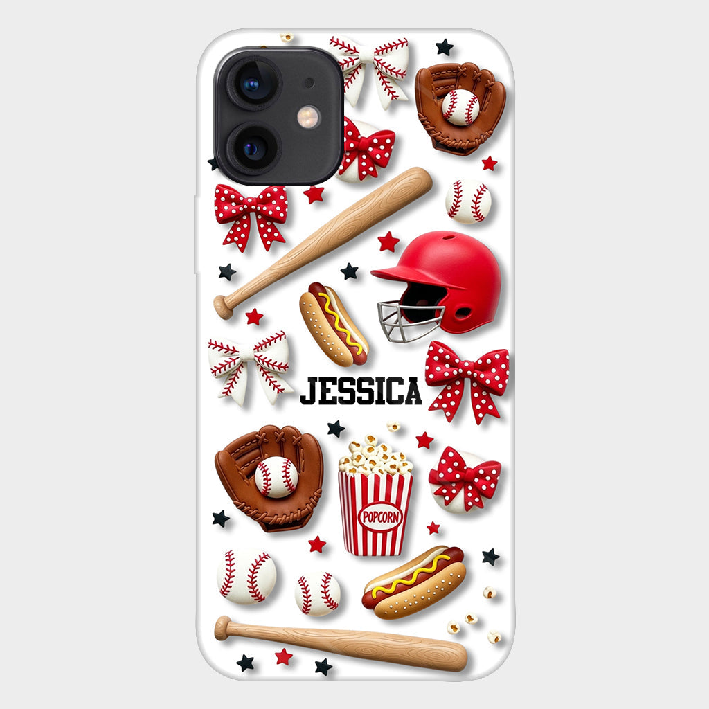 Love Baseball - Personalized Baseball Full Print Phone Case