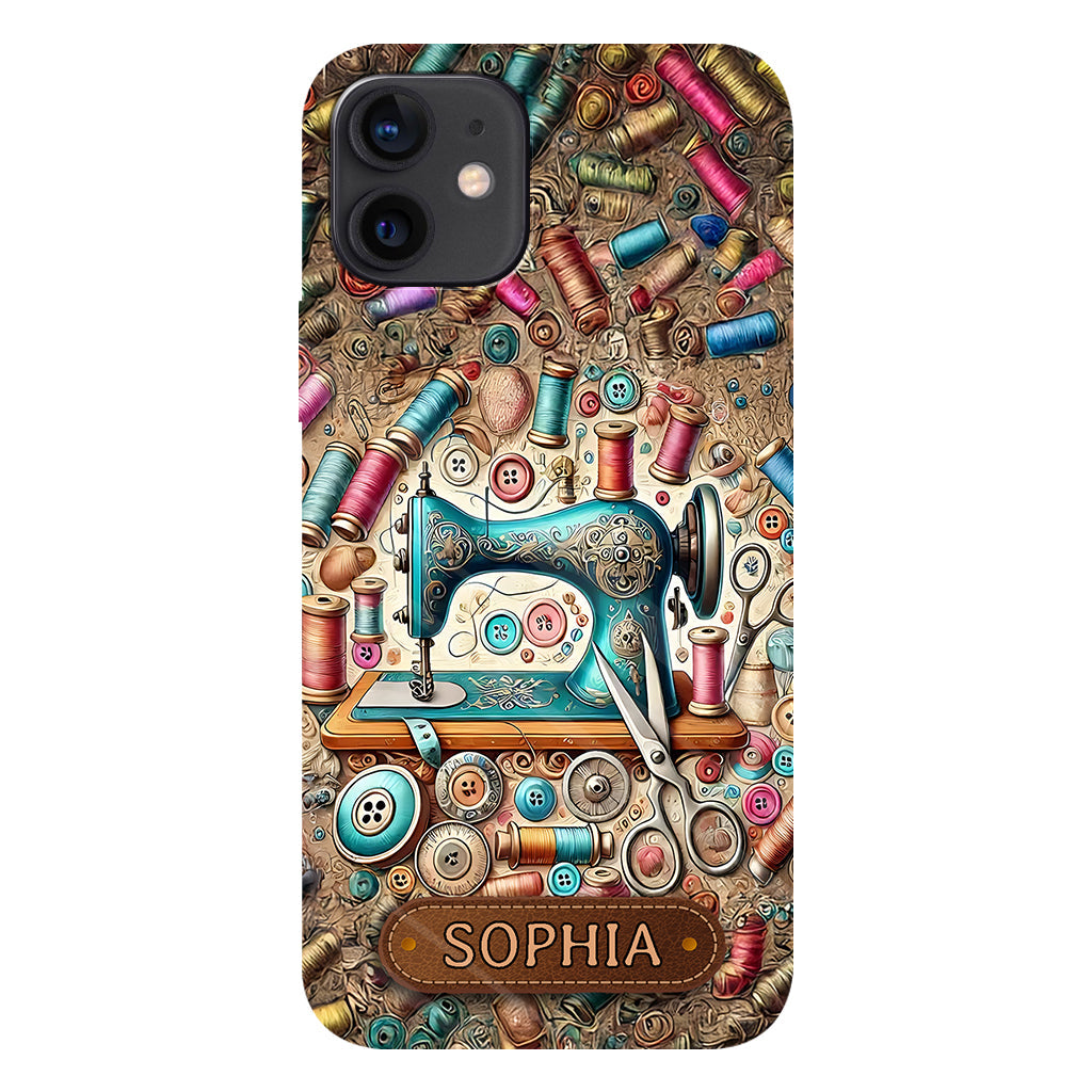 Love Sewing - Personalized Sewing Full Print Phone Case