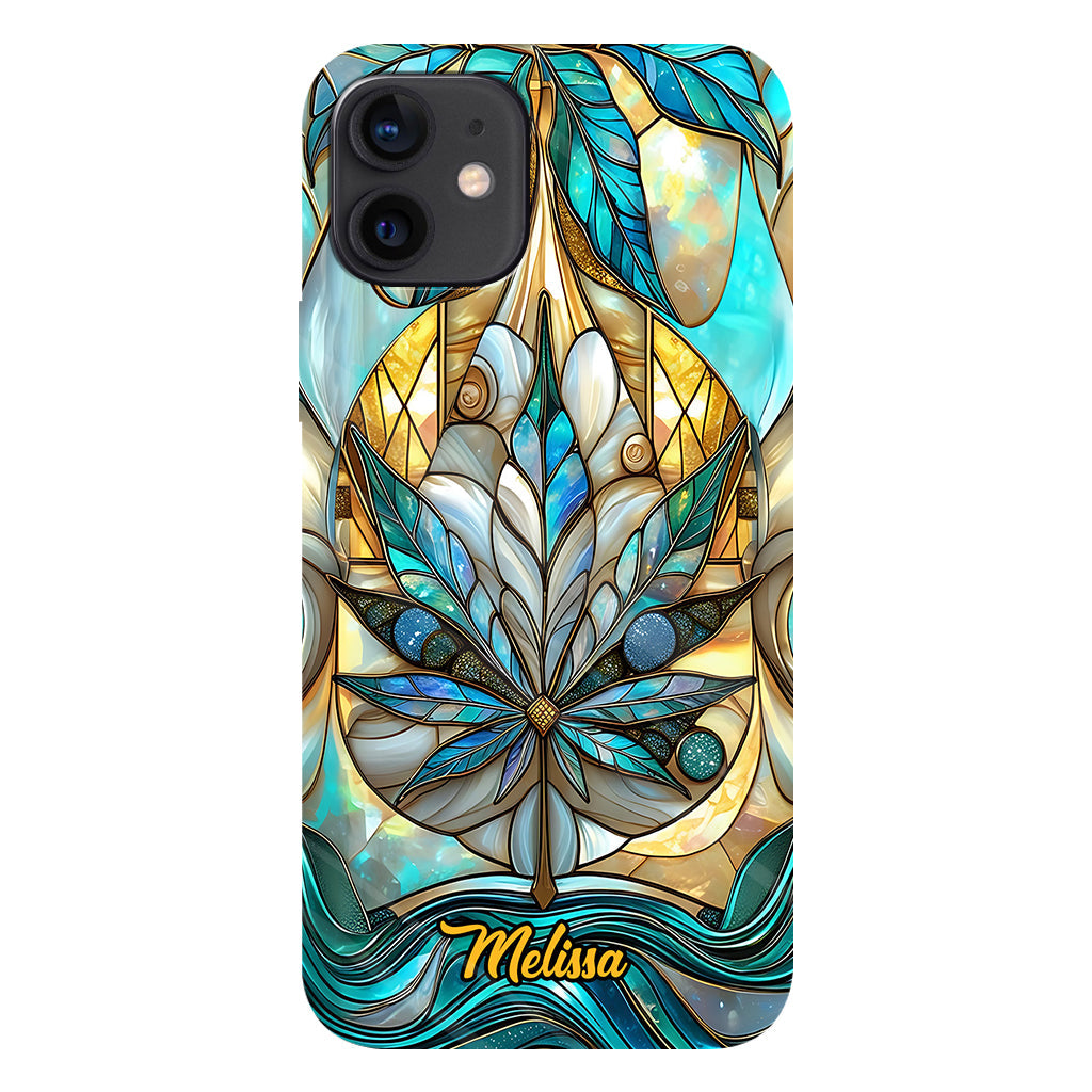 Stunning Leaf - Personalized Weed Full Print Phone Case