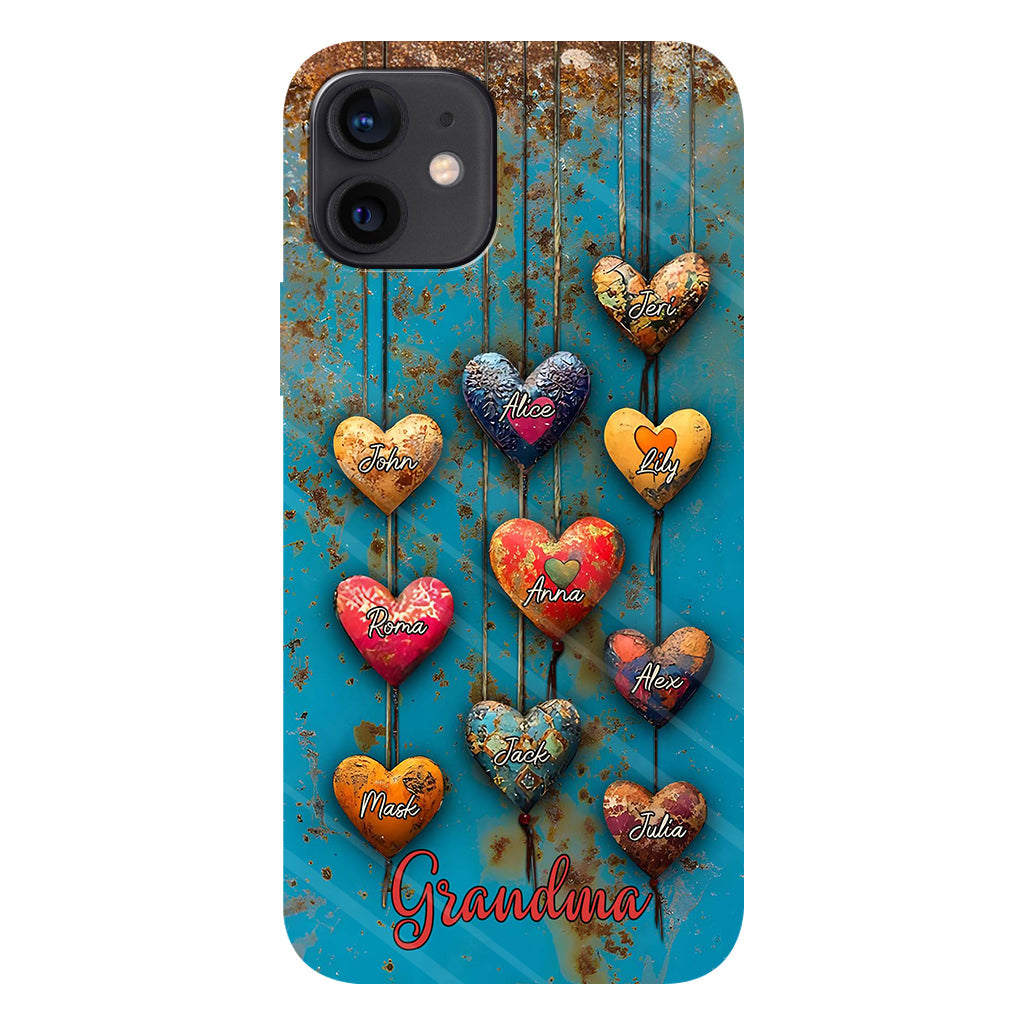 Grandma's Mom's Sweethearts - Personalized Grandma Full Print Phone Case