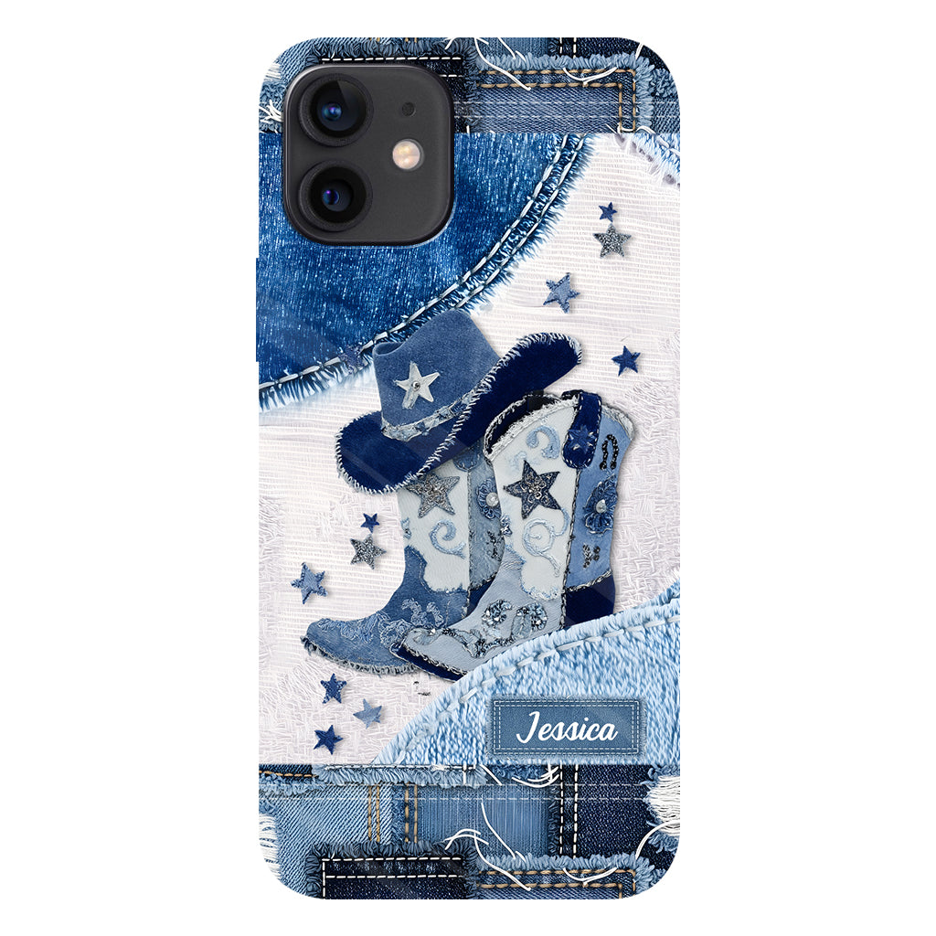 Cowgirl Boots - Personalized Cowgirl Full Print Phone Case
