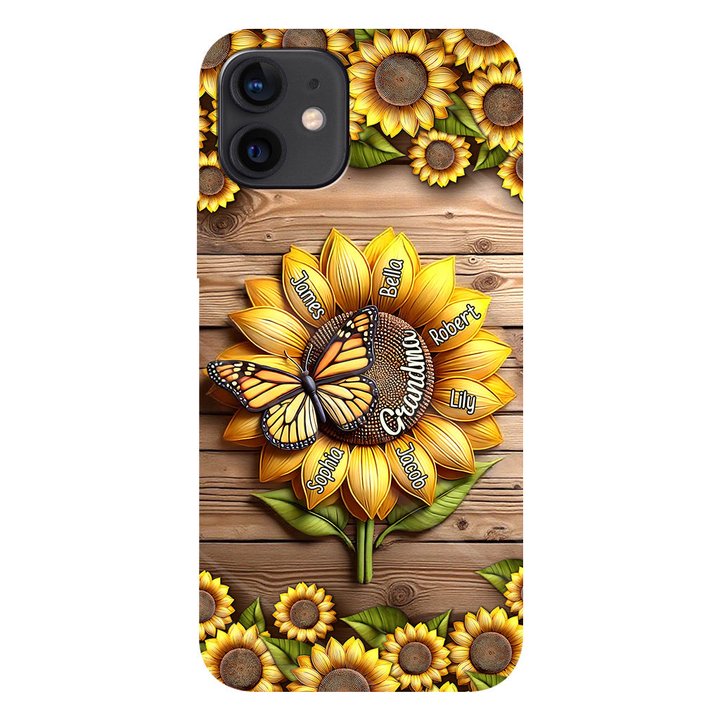 You Are My Sunshine Grandma Mom - Personalized Grandma Full Print Phone Case