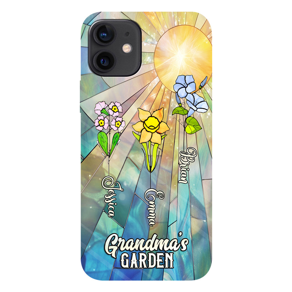Grandma's Garden - Personalized Grandma Full Print Phone Case