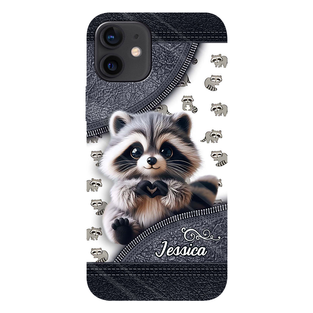 Adorable Raccoon - Personalized Raccoon Full Print Phone Case