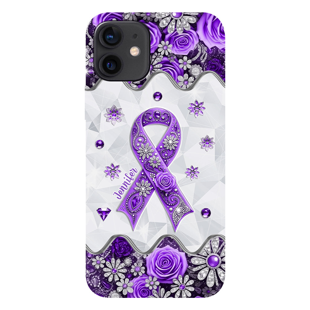 Cancer Awareness - Personalized Pancreatic Cancer Awareness Full Print Phone Case