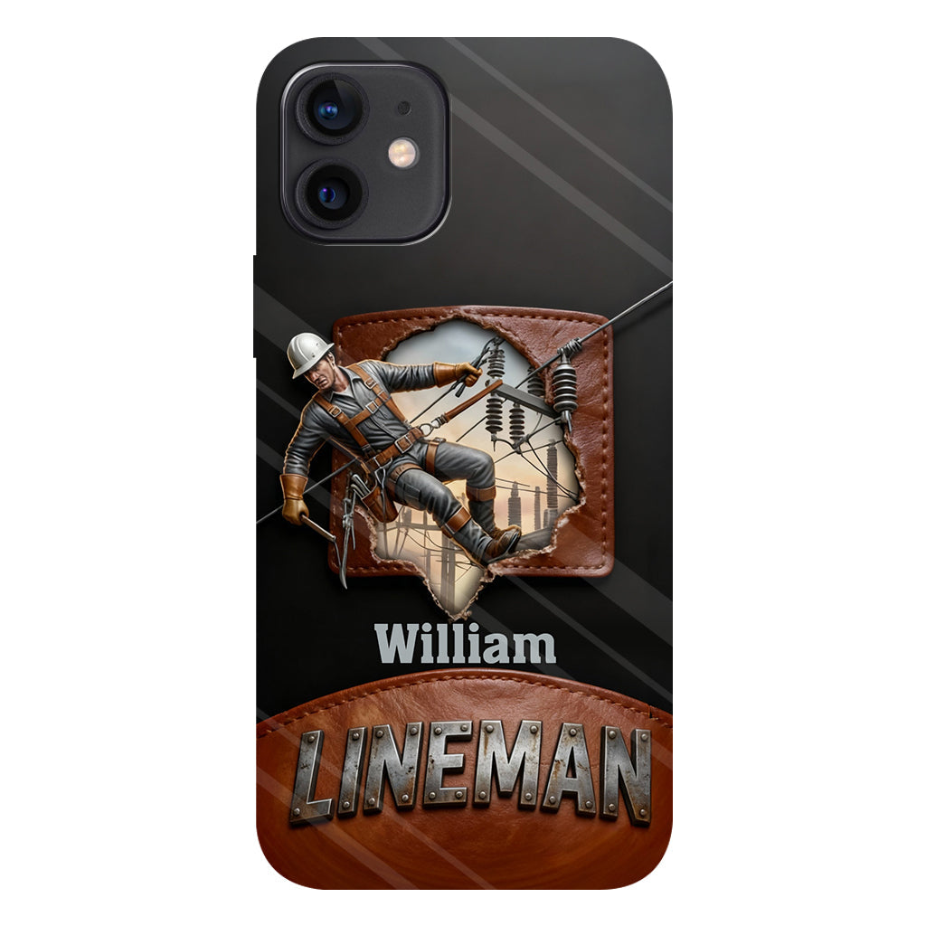 Cool Lineman - Personalized Lineman Full Print Phone Case