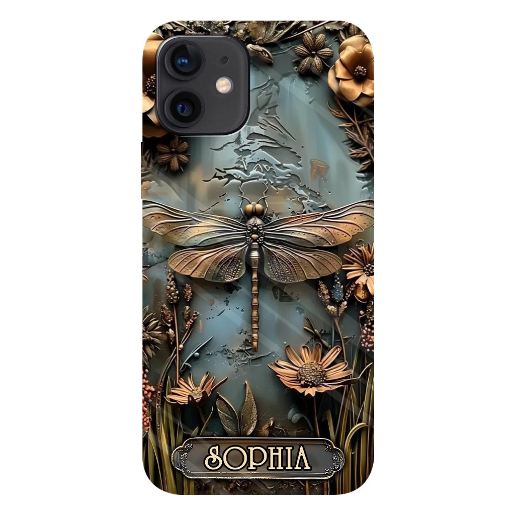Beautiful Drafgonfly, Butterfly, Hummingbird - Personalized Gardening Full Print Phone Case