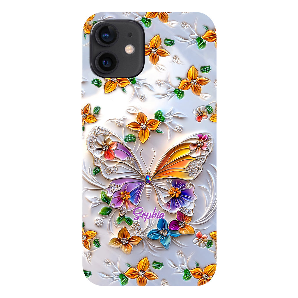 Stunning Butterfly Bee Dragonfly - Personalized Butterfly Full Print Phone Case