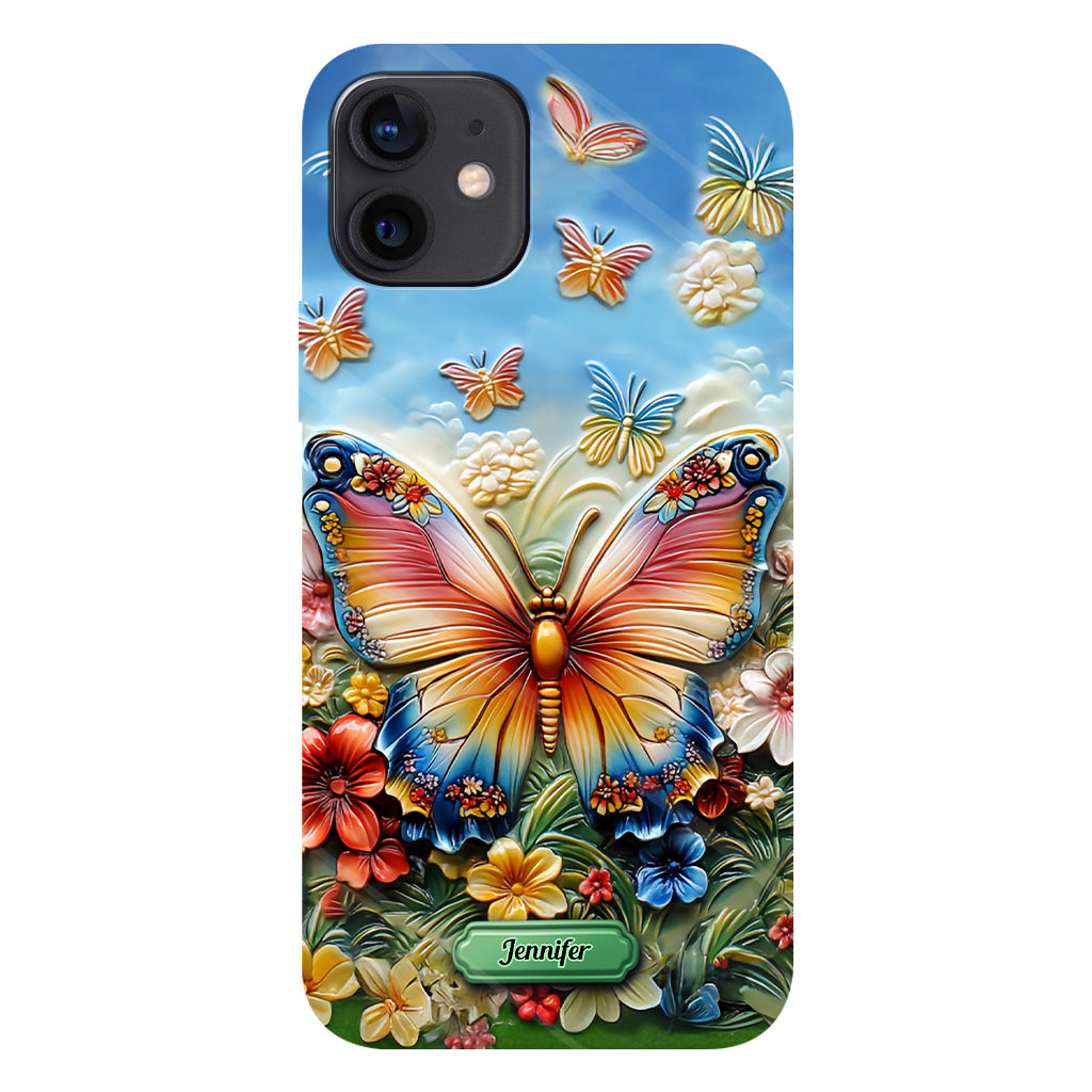 Beautiful Butterfly Bee Dragonfly Hummingbird - Personalized Butterfly Full Print Phone Case