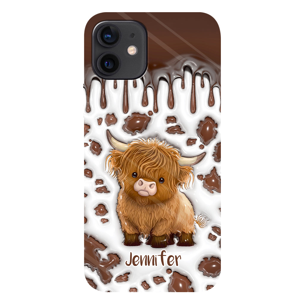 Just A Girl Who Loves Highland Cow - Personalized Full Print Phone Case