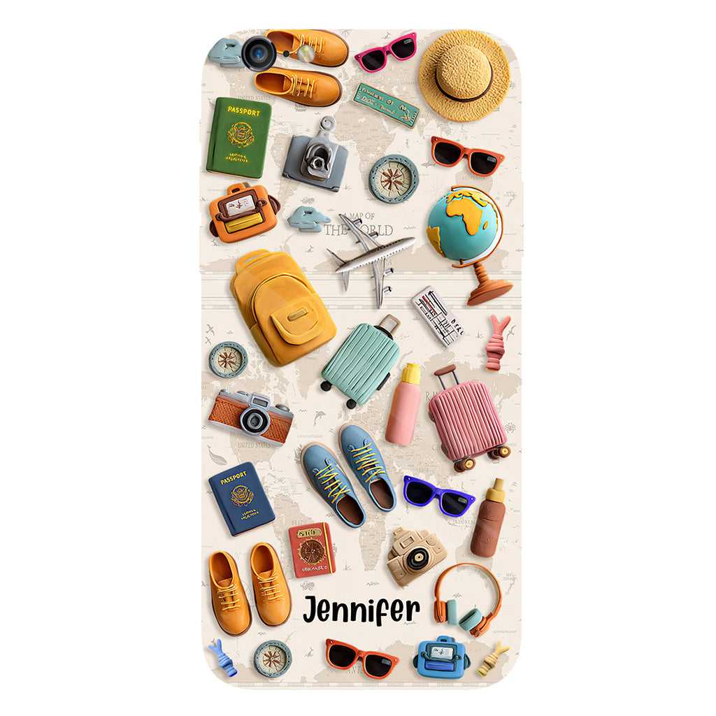 Just A Girl Who Loves Traveling - Personalized Travelling Full Print Phone Case