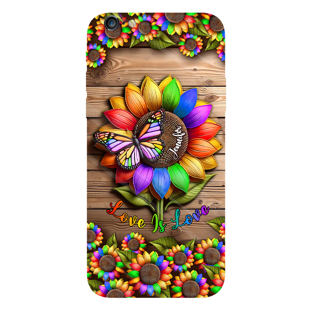 Love Is Love - Personalized LGBT Support Full Print Phone Case